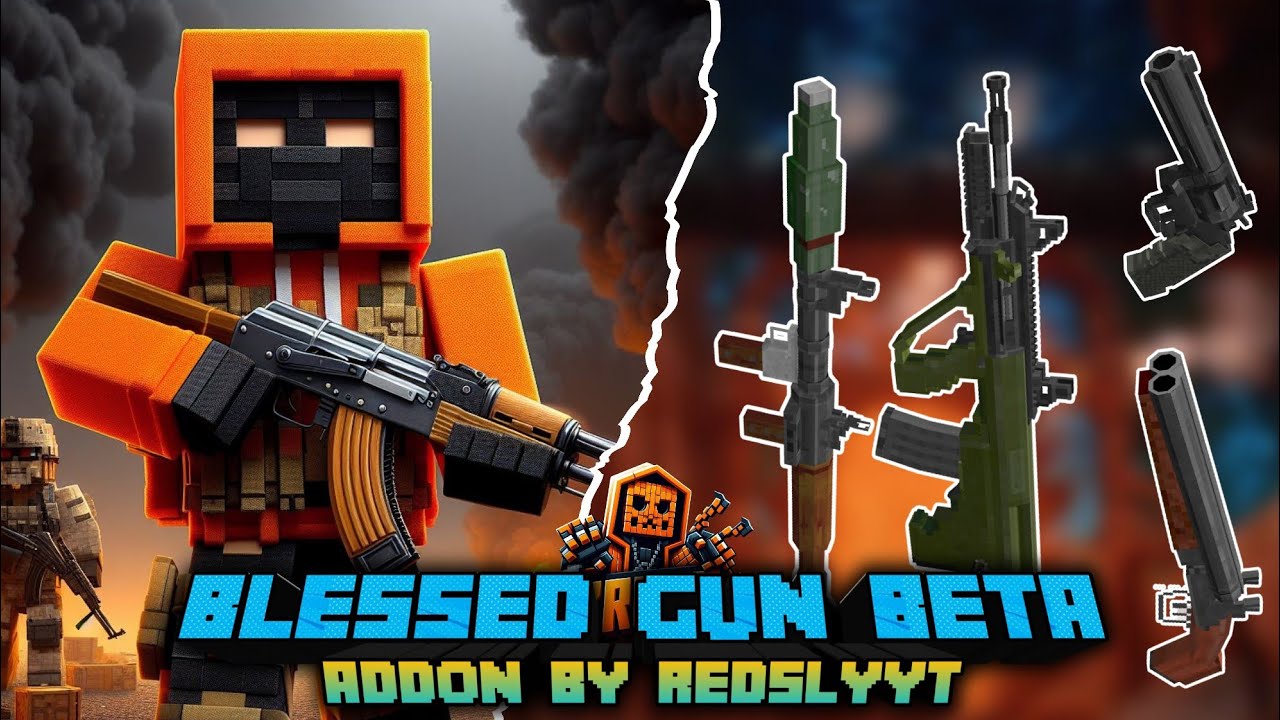 Addon模组- [1.20/汉化] 祝福之枪Blessed Guns ✦ 3D枪械, 测试版, 像素风